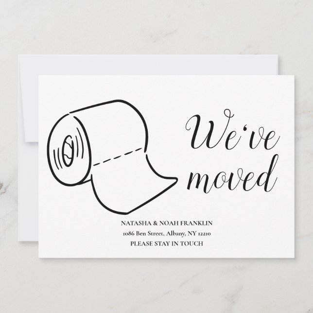 Roligt Flytta Home Meddelande (Framsida)