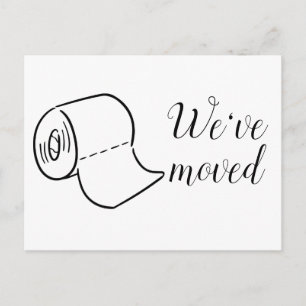 Roligt Flytta Home Ny adress Vykort