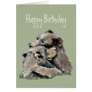 Roligt födelsedag utan dag så dåligt björnhus kan hälsningskort