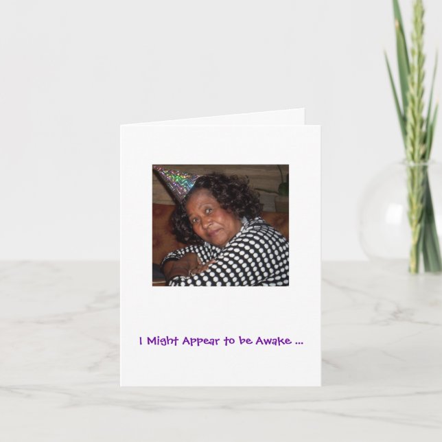 ROLIGT FÖDELSEDAGKORT KORT (Framsida)