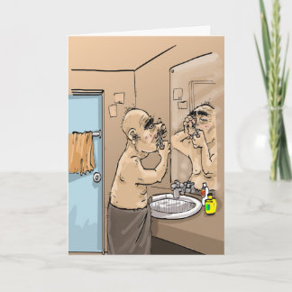 Roligt födelsedagönskemål - hårigt läge kort