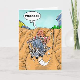 Roligt födelsedagönskemål - ösregna listar kort