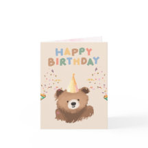 Roligt födelsedags kort med vackra färger