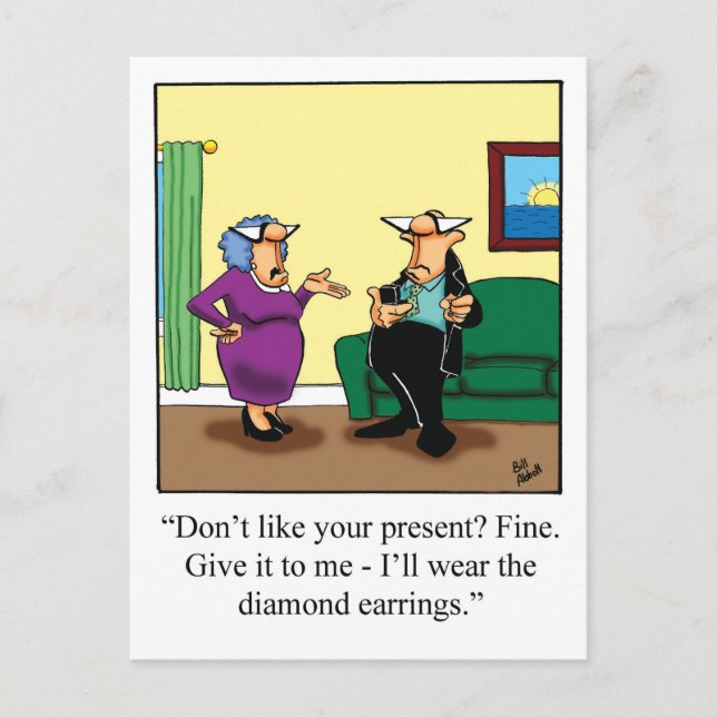 Roligt födelsedags-kort vykort (Framsida)