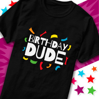 Roligt Födelsedagsfest Firande Birthday Boy T Shirt