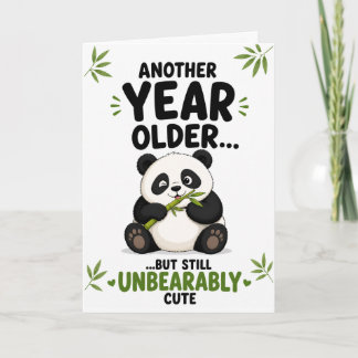 Roligt födelsedagskort med Panda – “Ytterligare et Kort