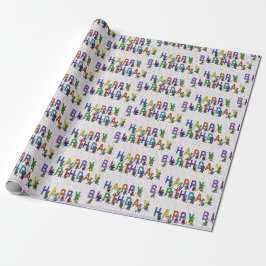 Roligt Födelsedagsmöss med Polka dots Presentpapper