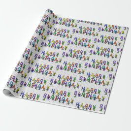 Roligt Födelsedagsmöss med Polka dots Presentpapper