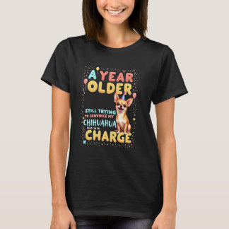 Roligt födelsedagspresent Chihuahua Hund T Shirt