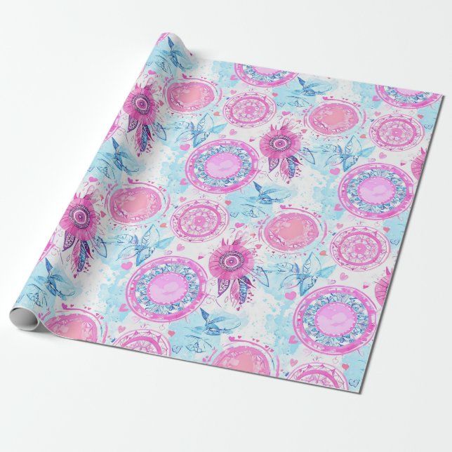 Roligt födelsedagspresentpapper presentpapper (Utrullad)