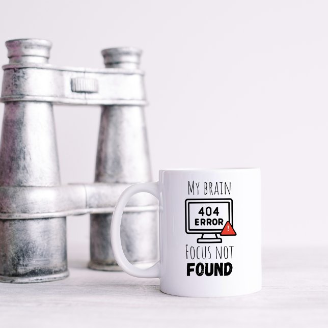 Roligt Fokus Hittades Inte Kaffemugg (Skapare uppladdad)