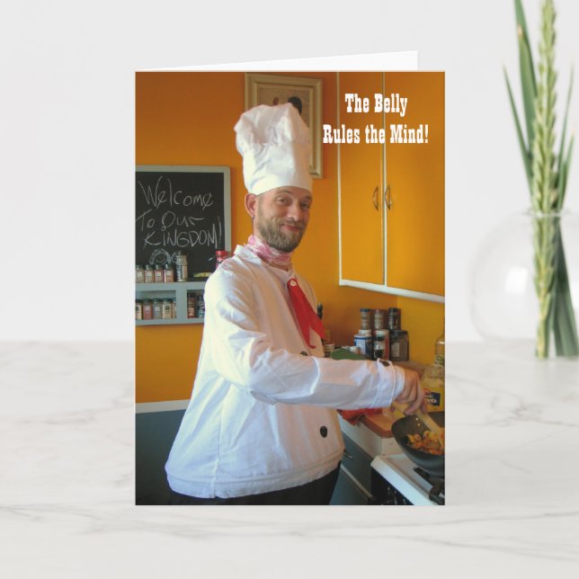 Roligt Food Greeting Card! Kort (Framsida)