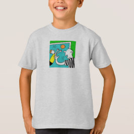 Roligt Football T-shirt visar en spelares poängsät