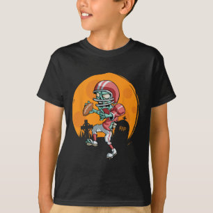 Roligt Football Zombie Player Halloween Football S T Shirt