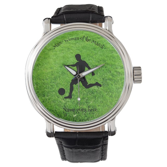 Roligt Footballer Watch. Kan anpassas Armbandsur (Framsida)