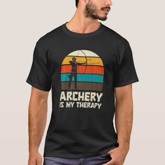 Roligt för Archer Bow Hunting T Shirt (Framsida)