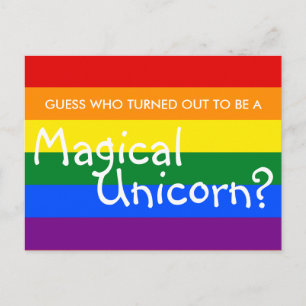 Roligt för att komma fram till Magic Unicorn (Anpa Vykort