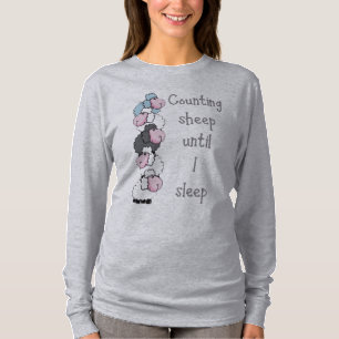 Roligt för att räkna får tills jag sover citat t shirt