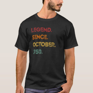 Roligt för barn sedan oktober 1950 70 födelsedag G T Shirt