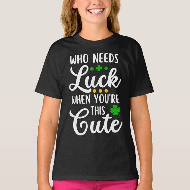 Roligt för barn St.Patrick's Day T Shirt (Framsida)