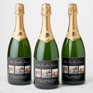 Roligt för bästa vänner, svart foto namn