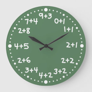 Roligt för bastillägg Matematisk aritmetisk klocka