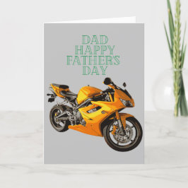 roligt för biker-kort i Fars dag Tack Kort