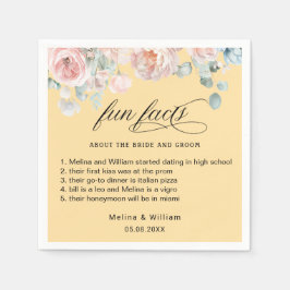 Roligt för Blommigt av Rosa i Bröllop Pappersservett