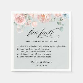 Roligt för Blommigt av Rosa i Bröllop Pappersservett