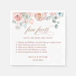 Roligt för Blommigt av Rosa i Bröllop Pappersservett