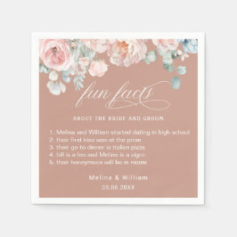 Roligt för Blommigt av Rosa i Bröllop Pappersservett