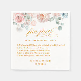 Roligt för Blommigt av Rosa i Bröllop Pappersservett