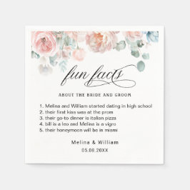 Roligt för Blommigt av Rosa i Bröllop Pappersservett