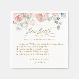 Roligt för Blommigt av Rosa i Bröllop Pappersservett