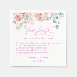 Roligt för Blommigt av Rosa i Bröllop Pappersservett