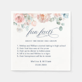 Roligt för Blommigt av Rosa i Bröllop Pappersservett