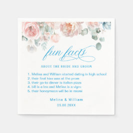 Roligt för Blommigt av Rosa i Bröllop Pappersservett