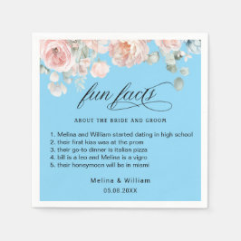 Roligt för Blommigt av Rosa i Bröllop Pappersservett