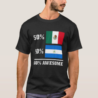 Roligt för det mexikanska Nicaraguanska Flagga Pri T Shirt