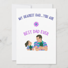 Roligt för far DaughisCream Julkort