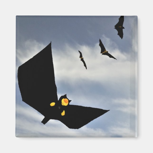 Roligt för Fladdermus fläkt Magnet (Framsidan)