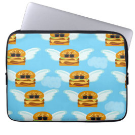 Roligt för flytande ostburgare Epic Food Tecknad Laptop Sleeve