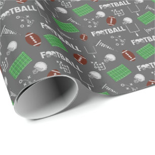 Roligt för fotboll på Mörk Grått Presentpapper