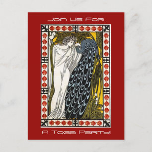 Roligt för inbjudningsdatorer för grekiska guddess helg vykort