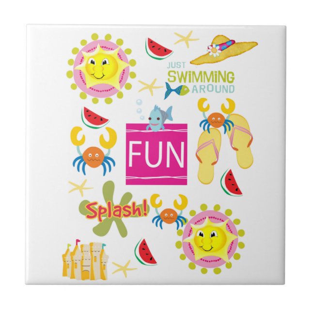 Roligt för keramiska plattor kakelplatta (Framsidan)