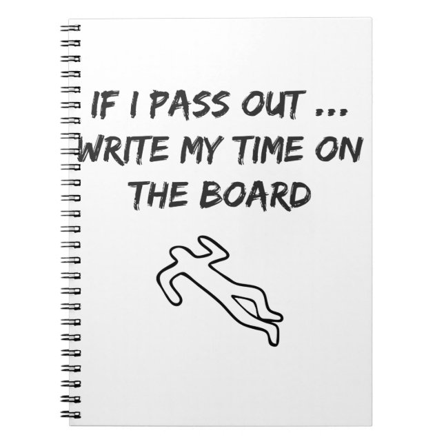 Roligt för korspassad Novelty Anteckningsbok (Framsidan)