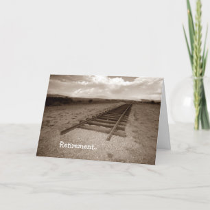 Roligt för kortpensionjärnväg avslutar av spårar! kort