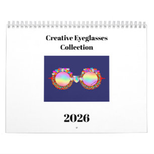 Roligt för kreativ Eyeglasses Collection Kalender