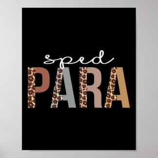 Roligt för kvinnors påskyndade paraliknande leopar poster