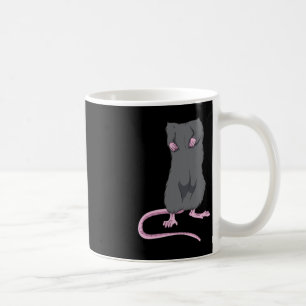 Roligt för mus utan överkant Halloween Råtta Brödt Kaffemugg